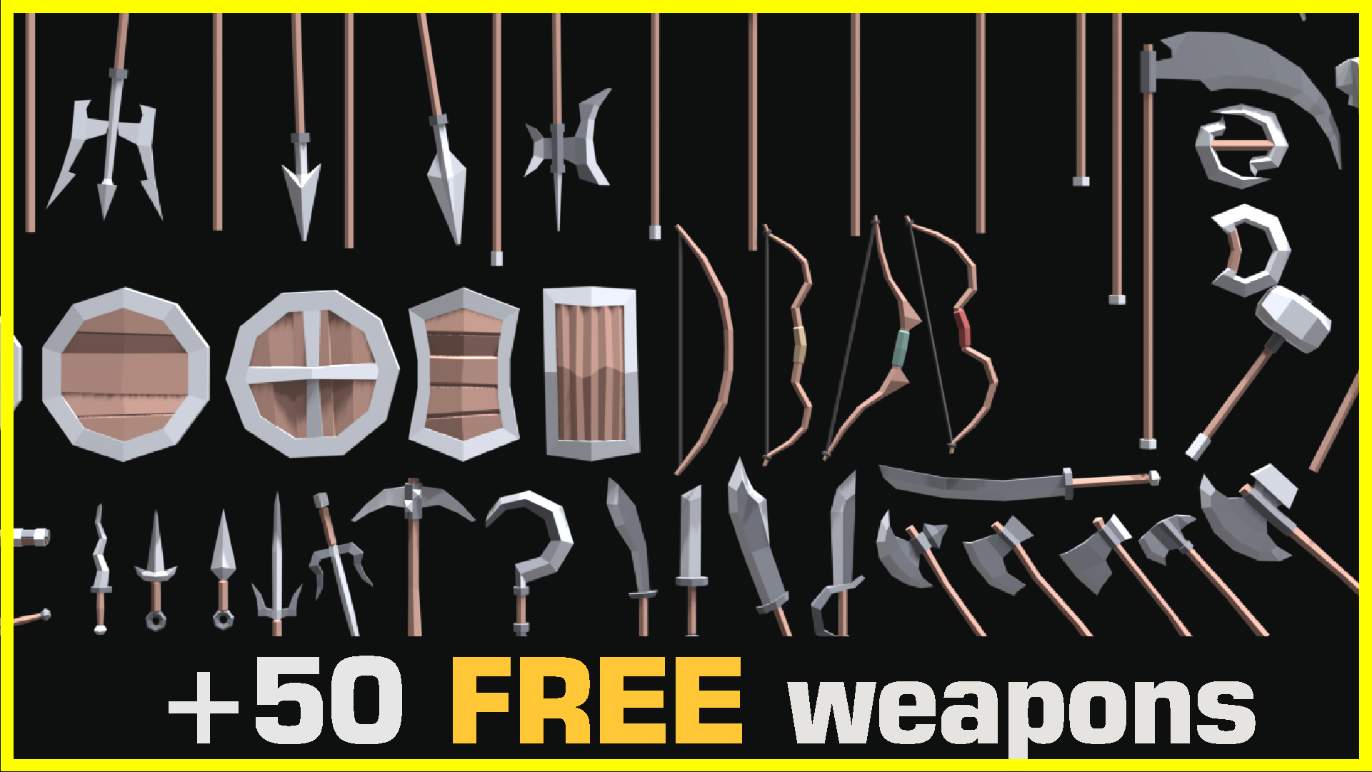 Weapons | Low Poly Starter Pack | Fab