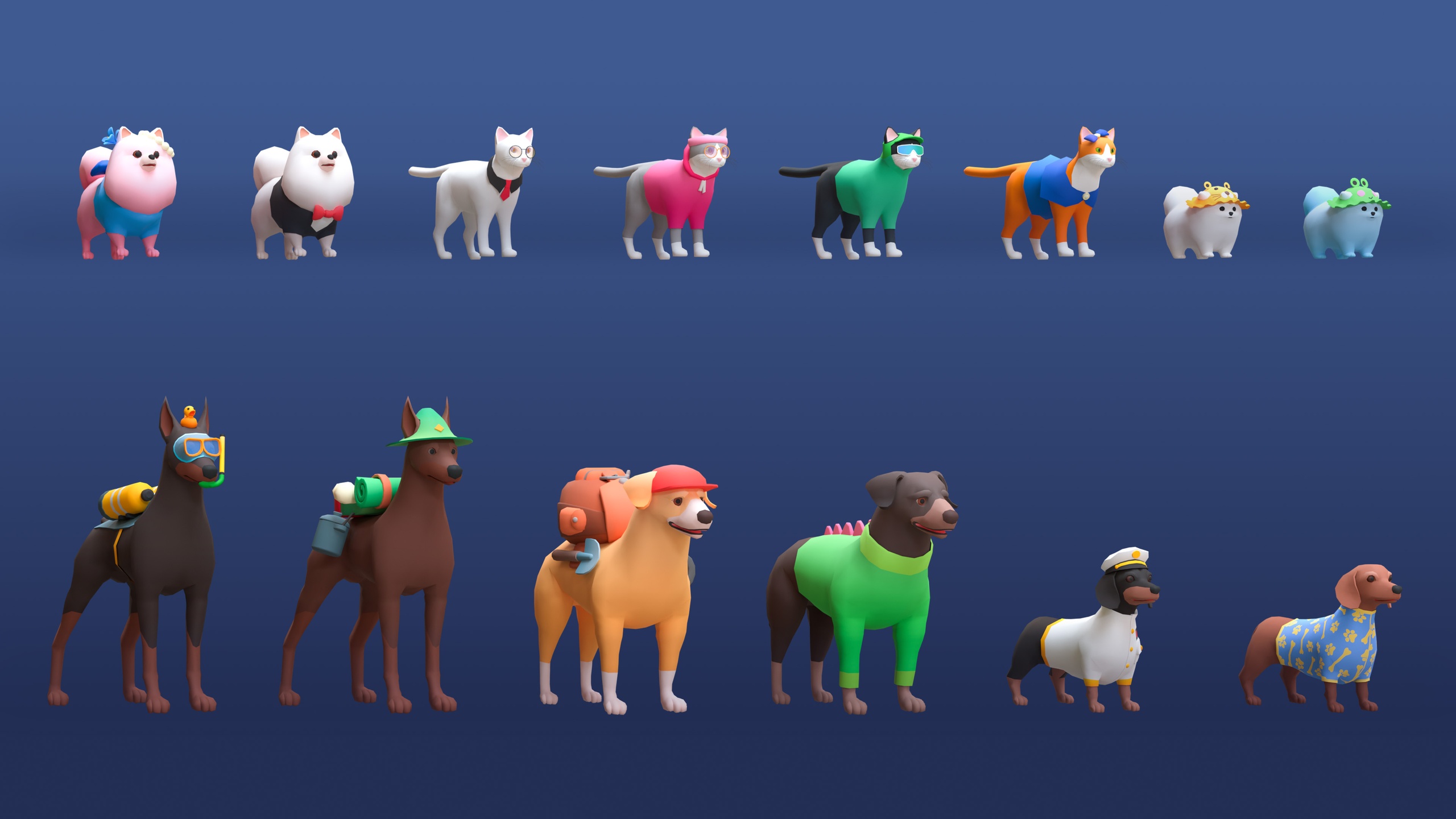 Media 1 for listing Pets Mini - Low Poly Animated Animals Pack