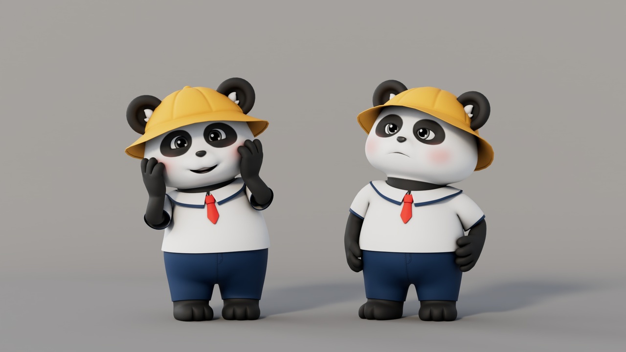 Media 1 for listing Rigged Cartoon Panda