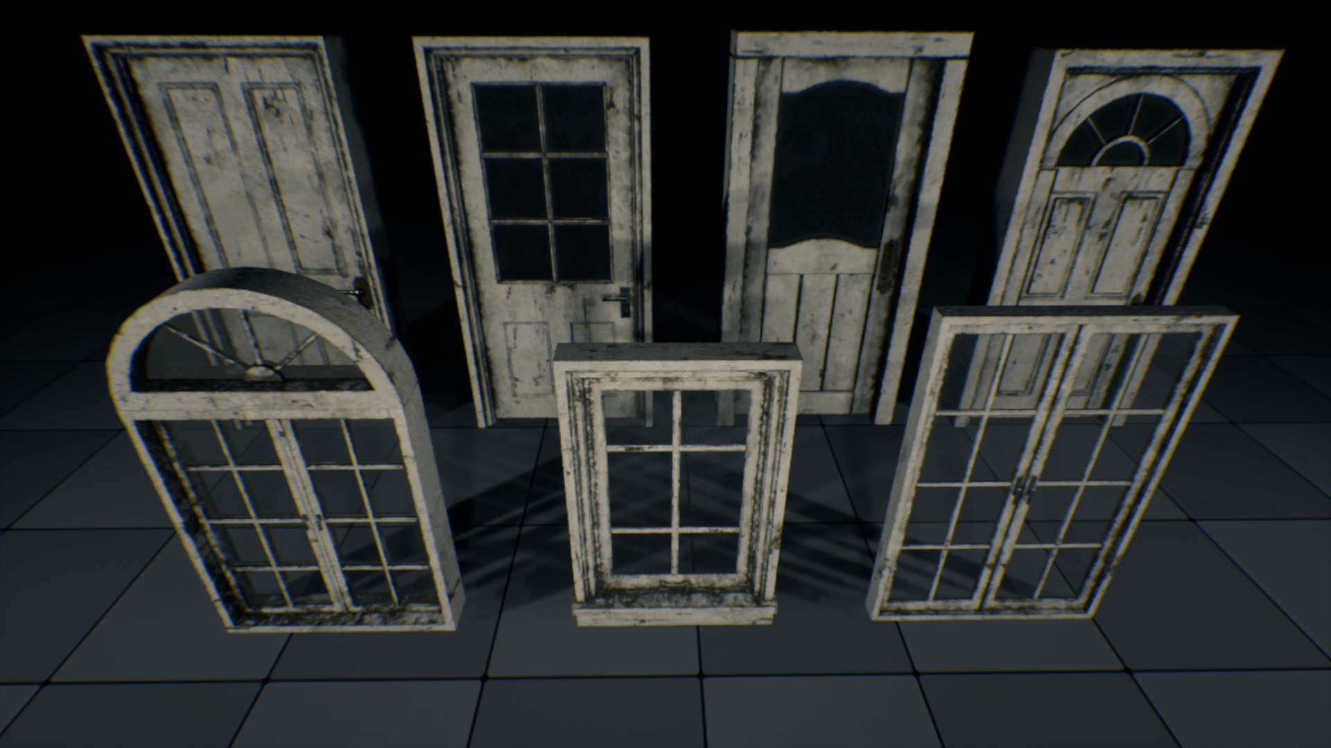 Media 1 for listing Haunted Doors & Windows Pack - Vol. 1