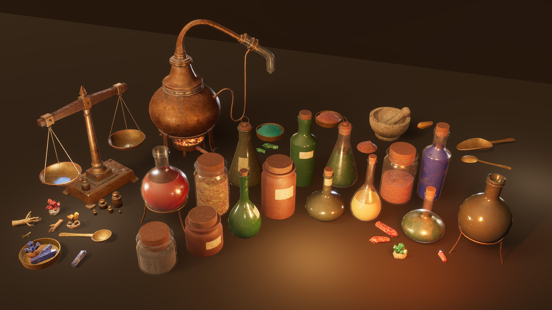 Medieval Alchemy kit | Fab