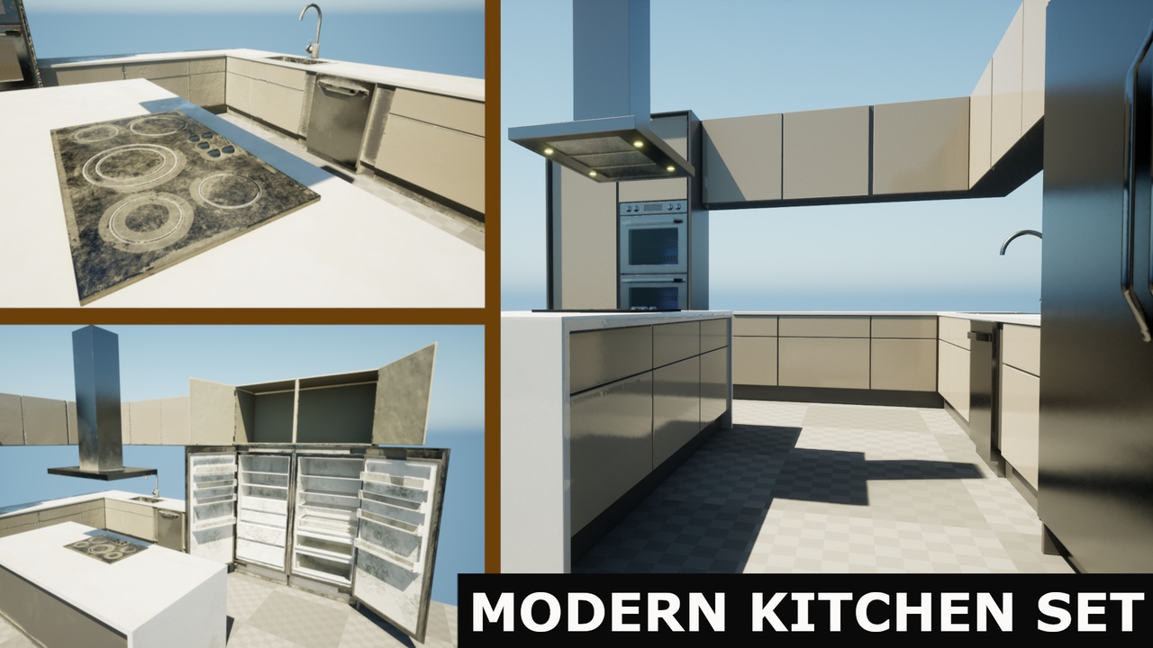 Media 1 for listing Modern Modular Kitchen Set
