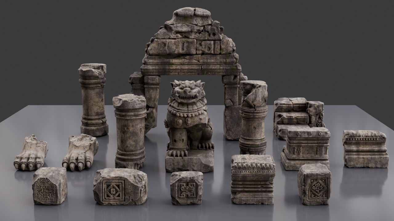 Media 1 for listing Ruined Asian Temple
