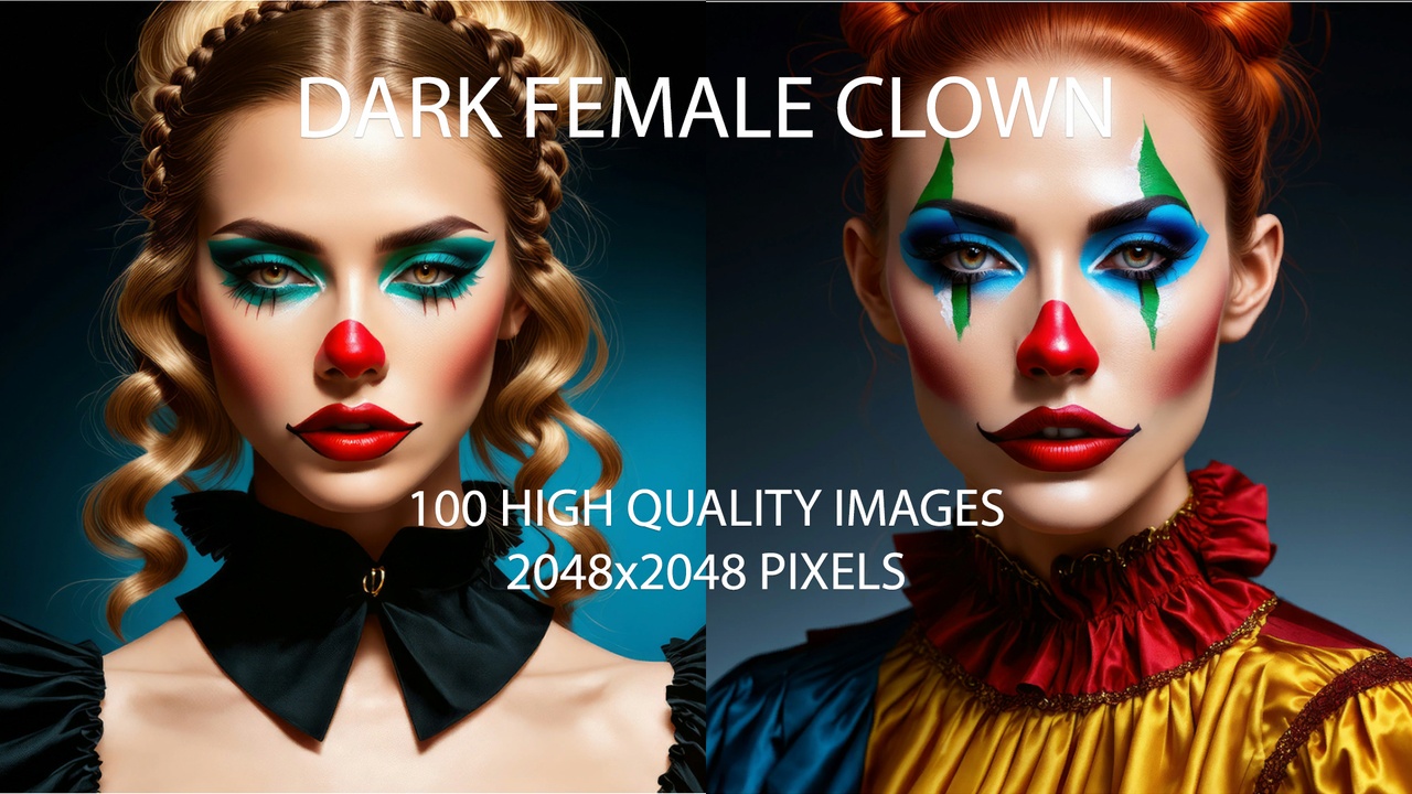 Media 1 for listing Dark Female Clown | UE | Unity