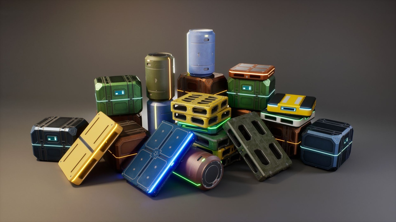 SciFi Logistics Pack | Fab