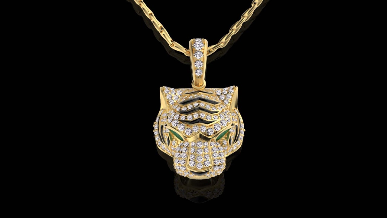Media 1 for listing Pendant Tiger