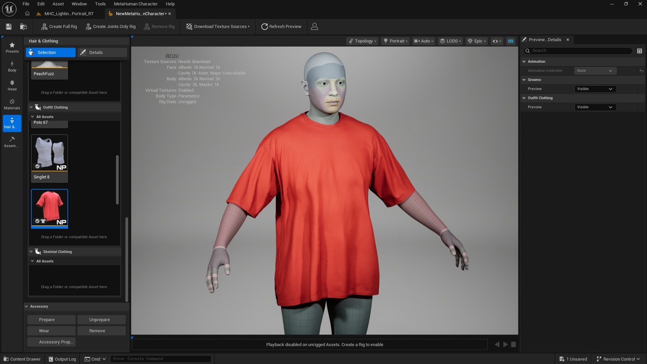 Media 1 for listing Tshirt Metahuman 29 - MHPKG