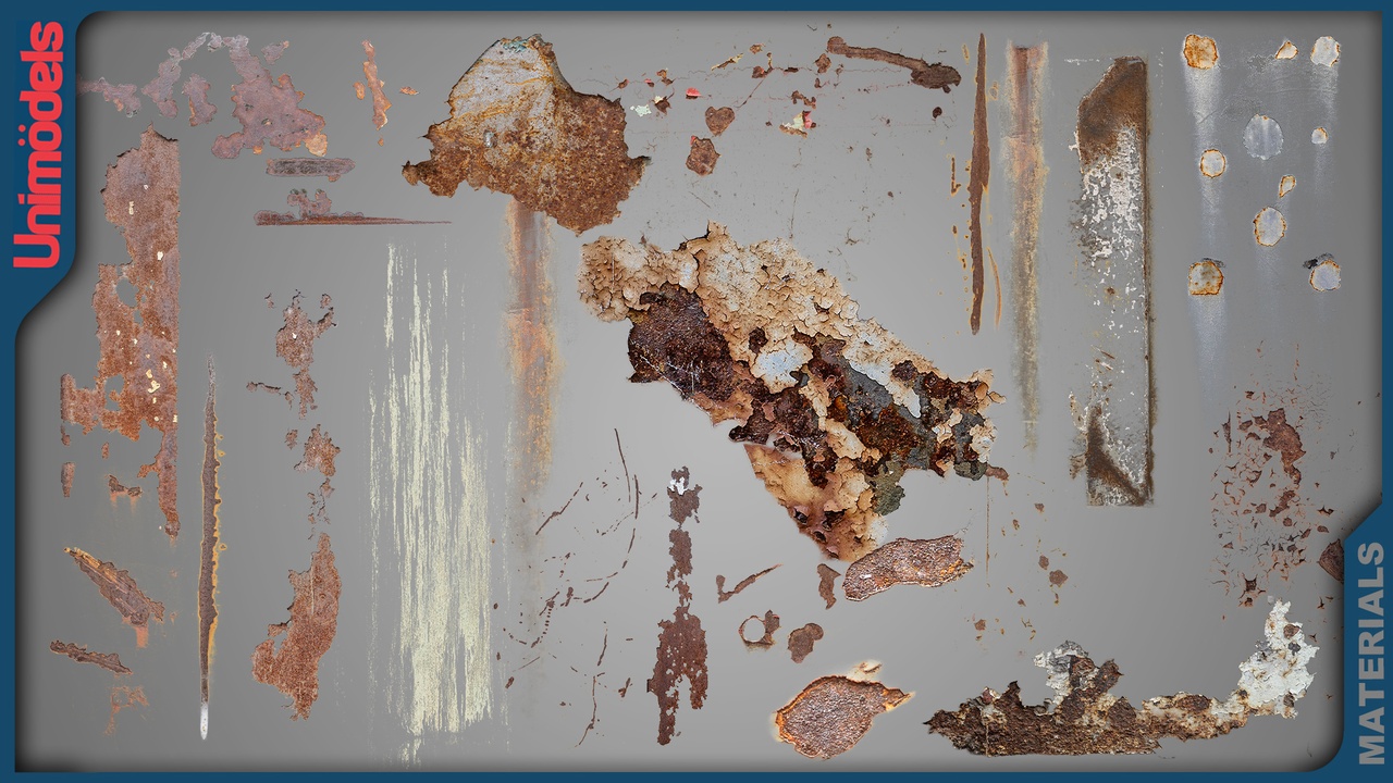 Media 1 for listing Rust Stains Decals Vol. 1 - 100% Real life photoscanned