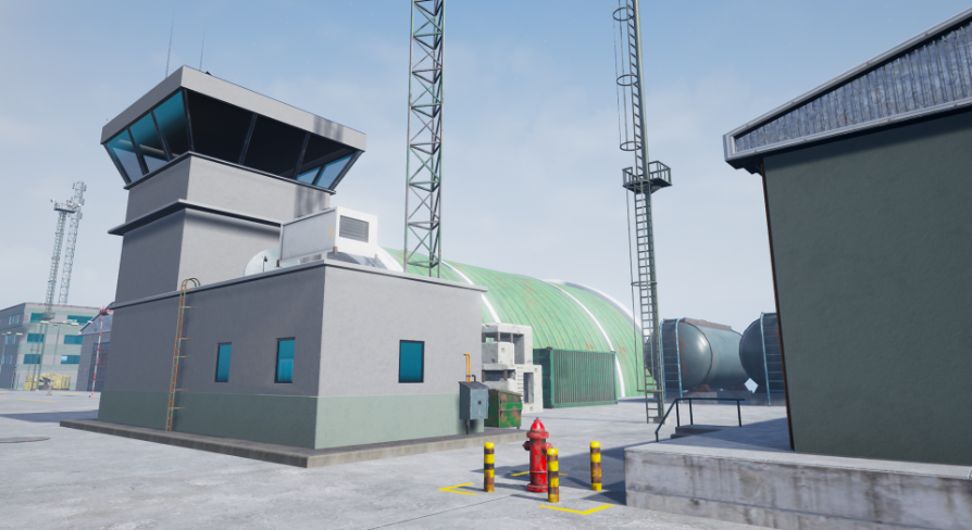 Modular Military Base Pack with Airport | Fab