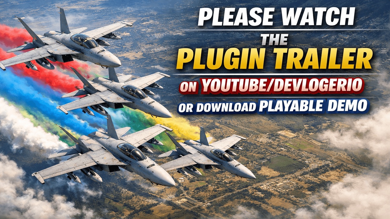 Media 1 for listing Advanced Aircraft & Helicopter System - Flight Physics & Autopilot NPC Airplanes