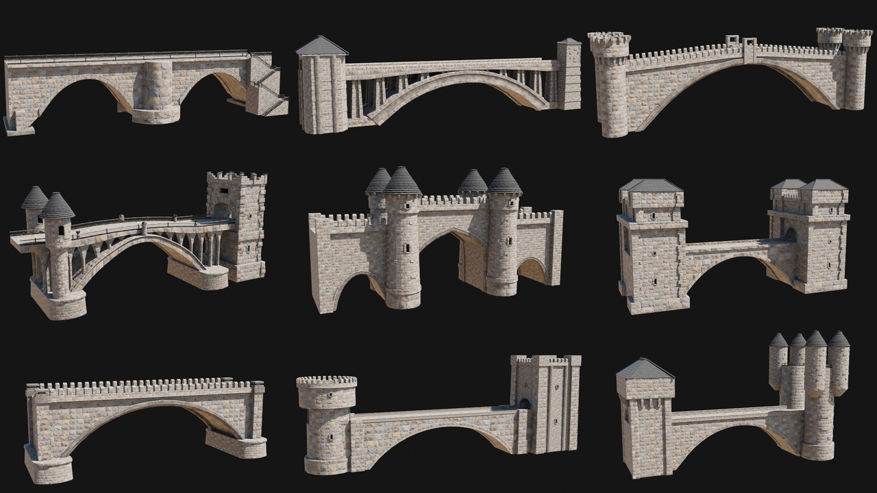 Monumental Castle Bridges 제품 등록을 위한 미디어 1개