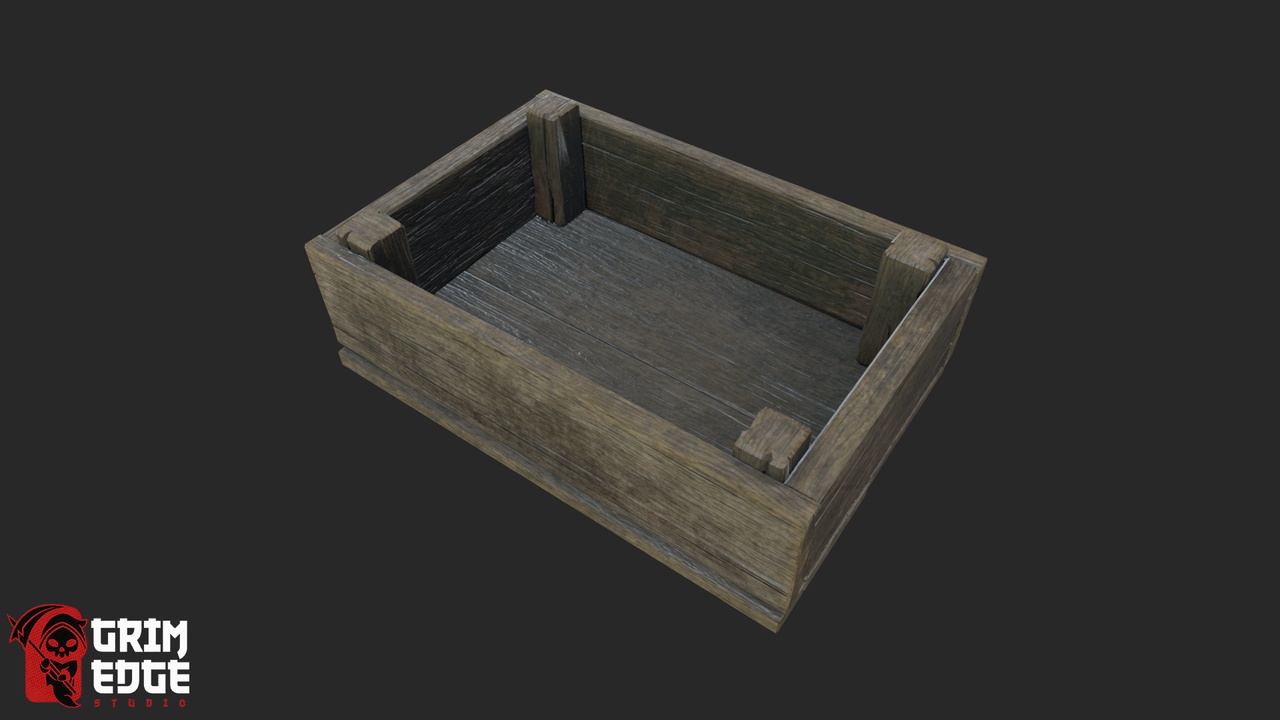 Media 1 for listing Medieval Food Stall Wooden Crate