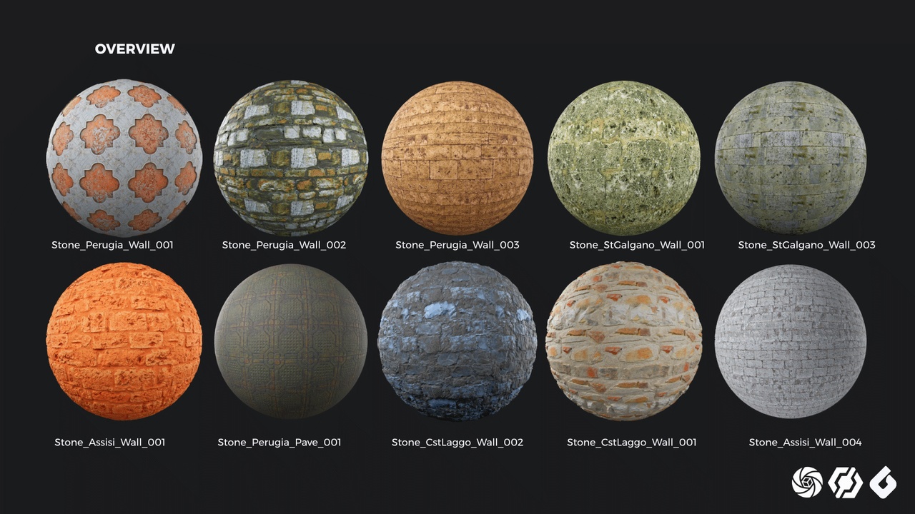 Media 1 for listing Stones of Italy Vol.2 - Stylized Historic Materials