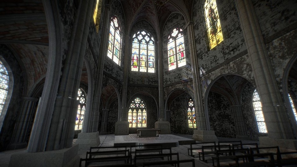 Media 1 for listing Old church modeling - Interior Scene
