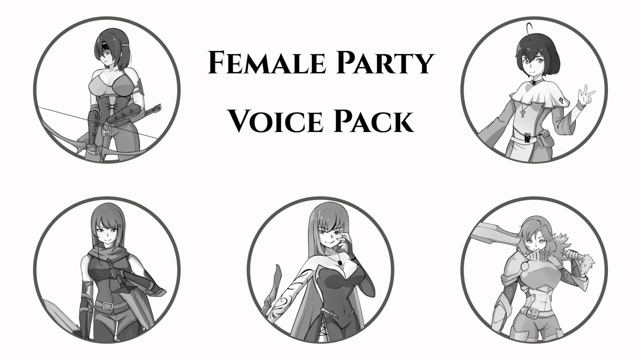 Media 1 for listing RPG - Female Party Voice Pack - Bundle