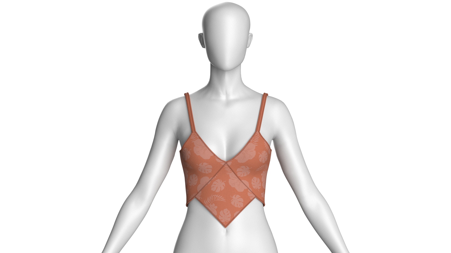Media 1 for listing Girls Summer Crop Bralette | High Poly