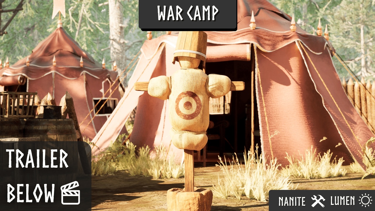 Media 1 for listing Medieval War Camp (Fort, Fortress, Medieval Props, Medieval Fort, Medieval Camp)