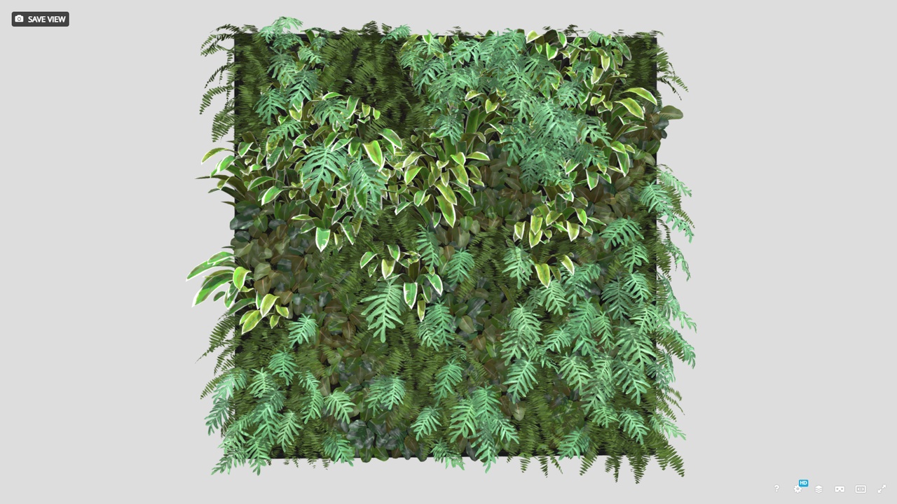 Media 1 for listing High Precision Ivy Plant Green Wall 3D model 07