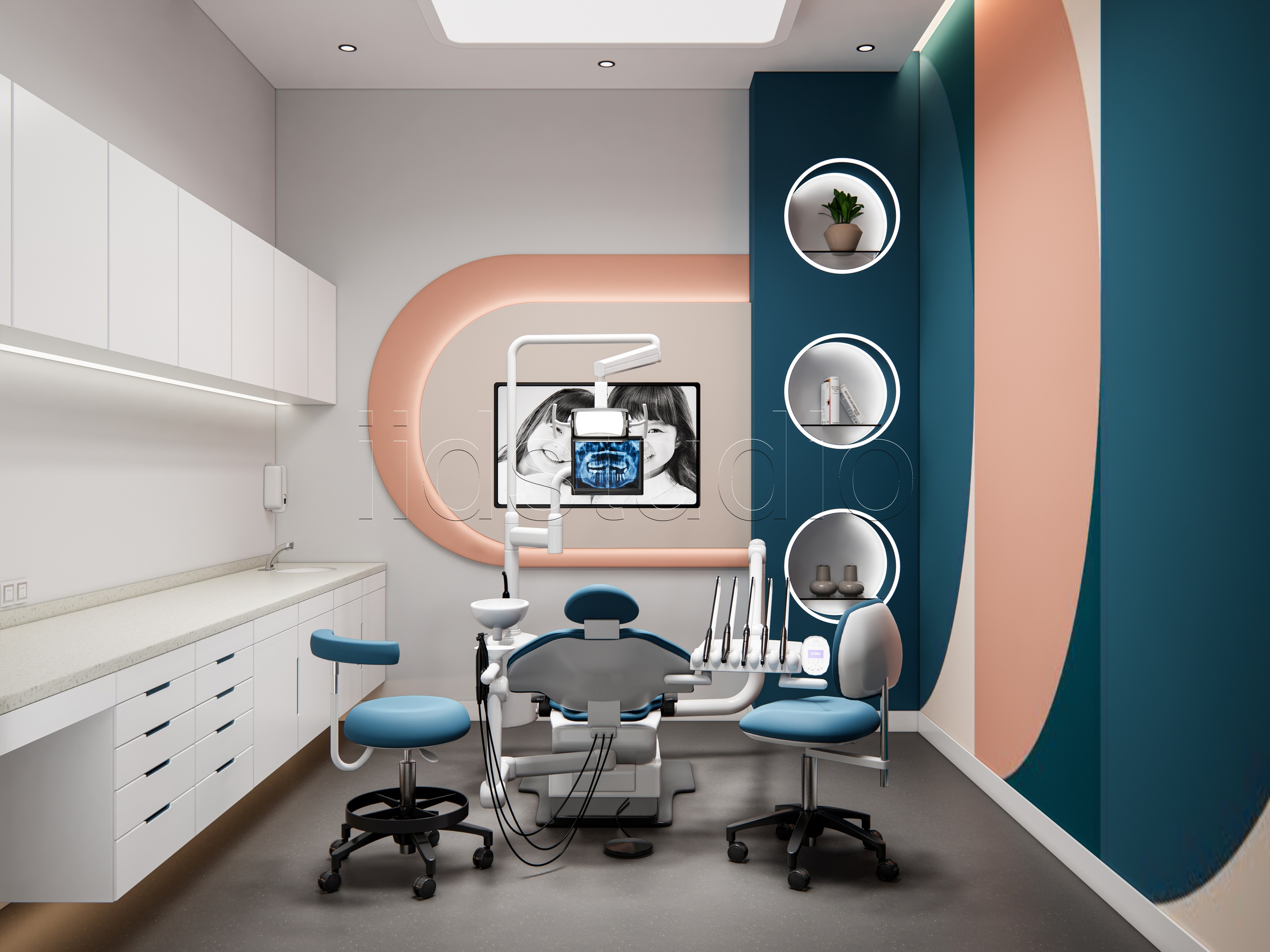 Media 1 for listing Modern Dental Clinic Complete Interior Scene