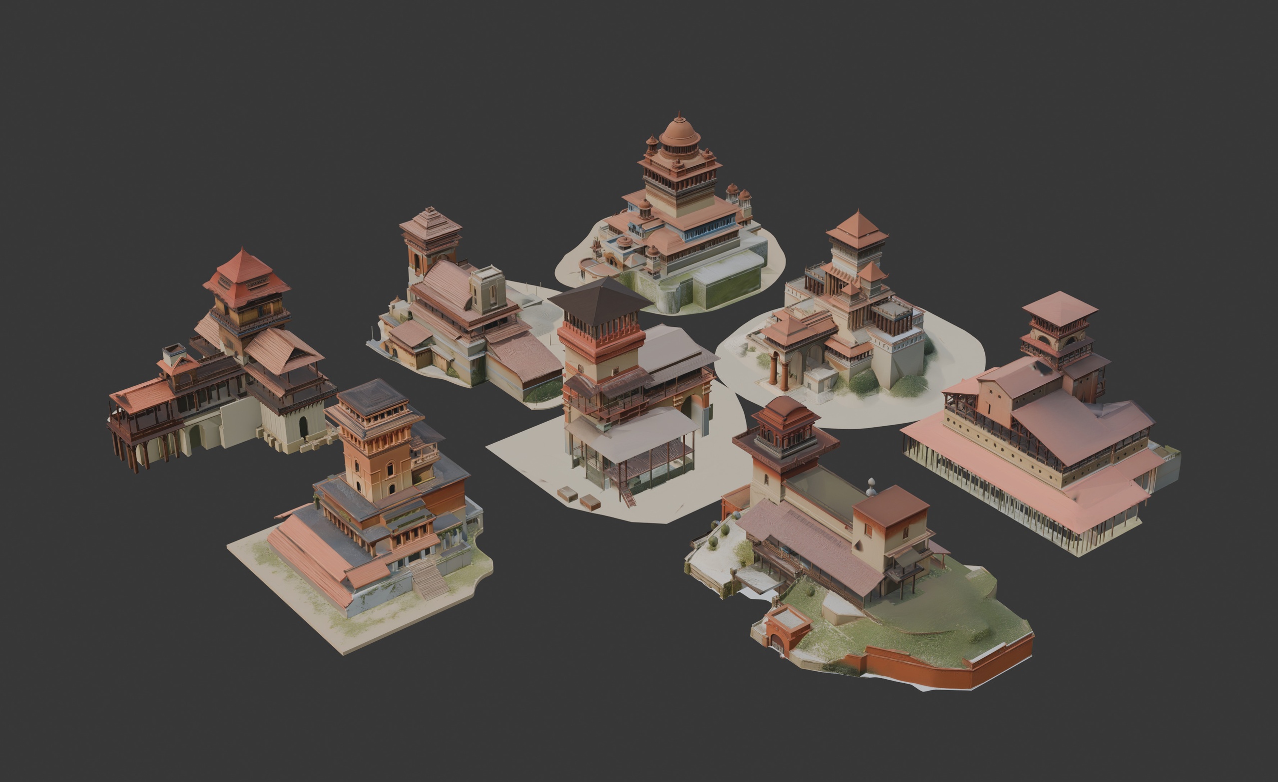 Media 1 for listing Stylized Desert Settlement