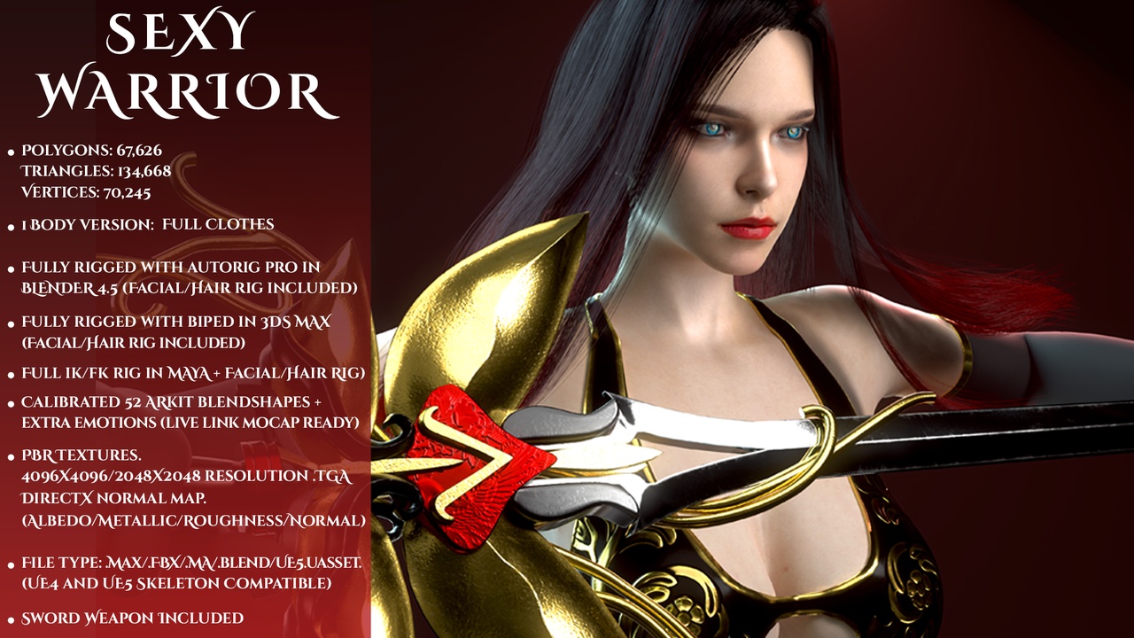 Media 1 for listing Sexy Warrior - Game Ready