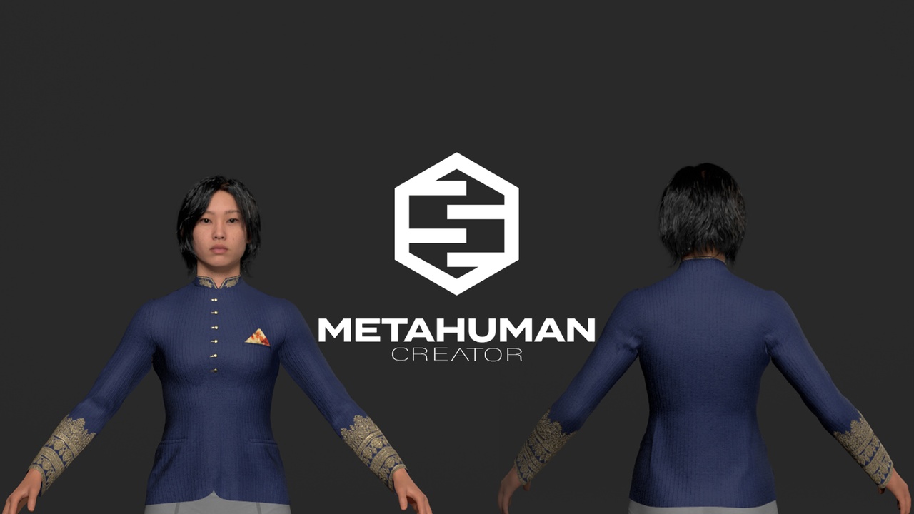 Media 1 for listing Blazer Round Neck Outfit Metahuman Wardrobe cloth