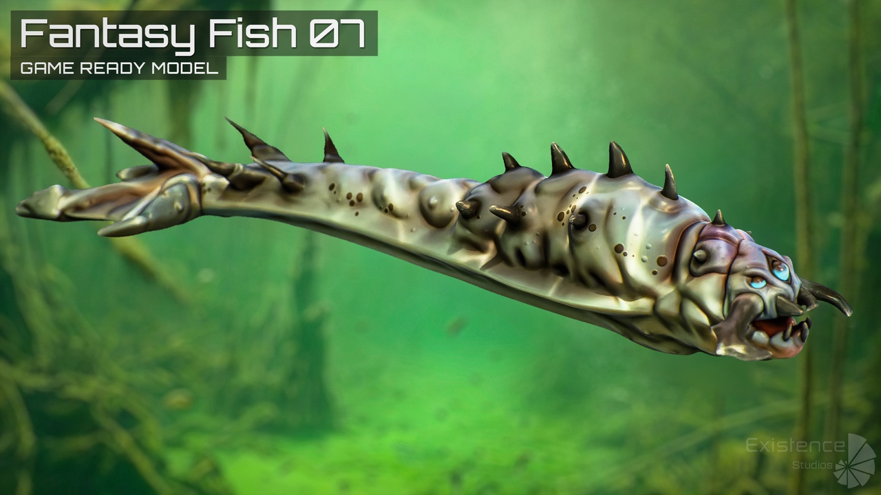 Media 1 for listing Fantasy Fish 07 - Aqua Life - Underwater Creature - Monster Sea Enemy - #48