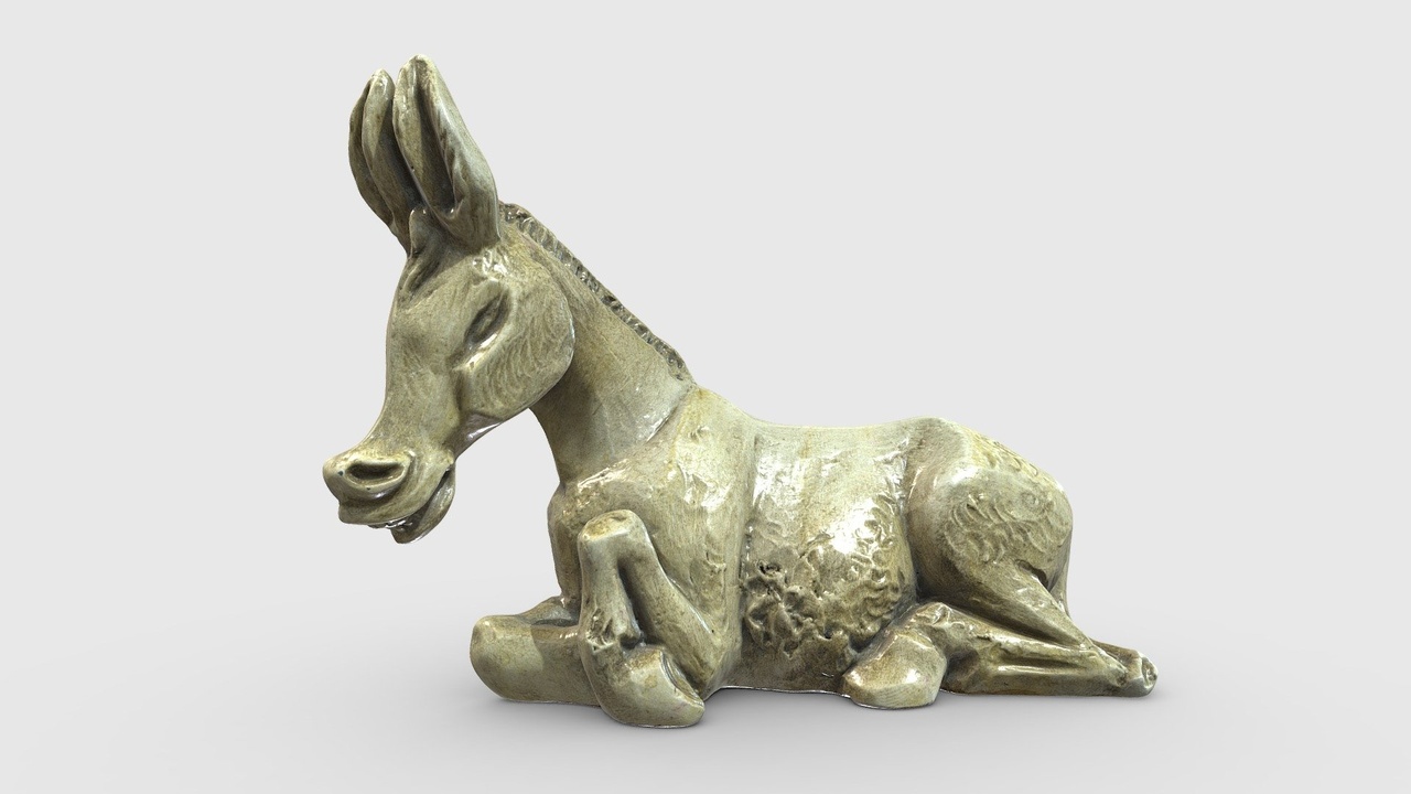 Media 1 for listing Nativity scene figurine: Donkey Mule Belen Mula