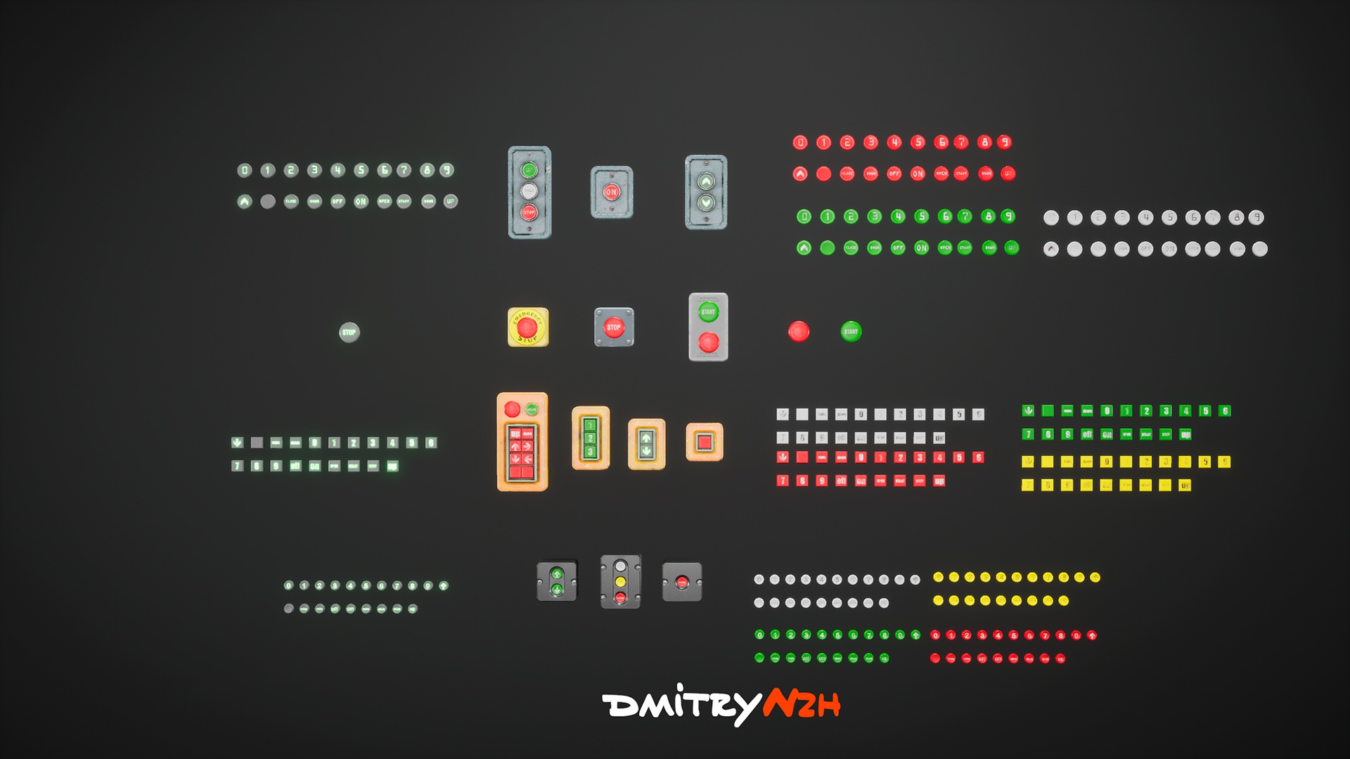 Media 1 for listing Industrial control buttons pack