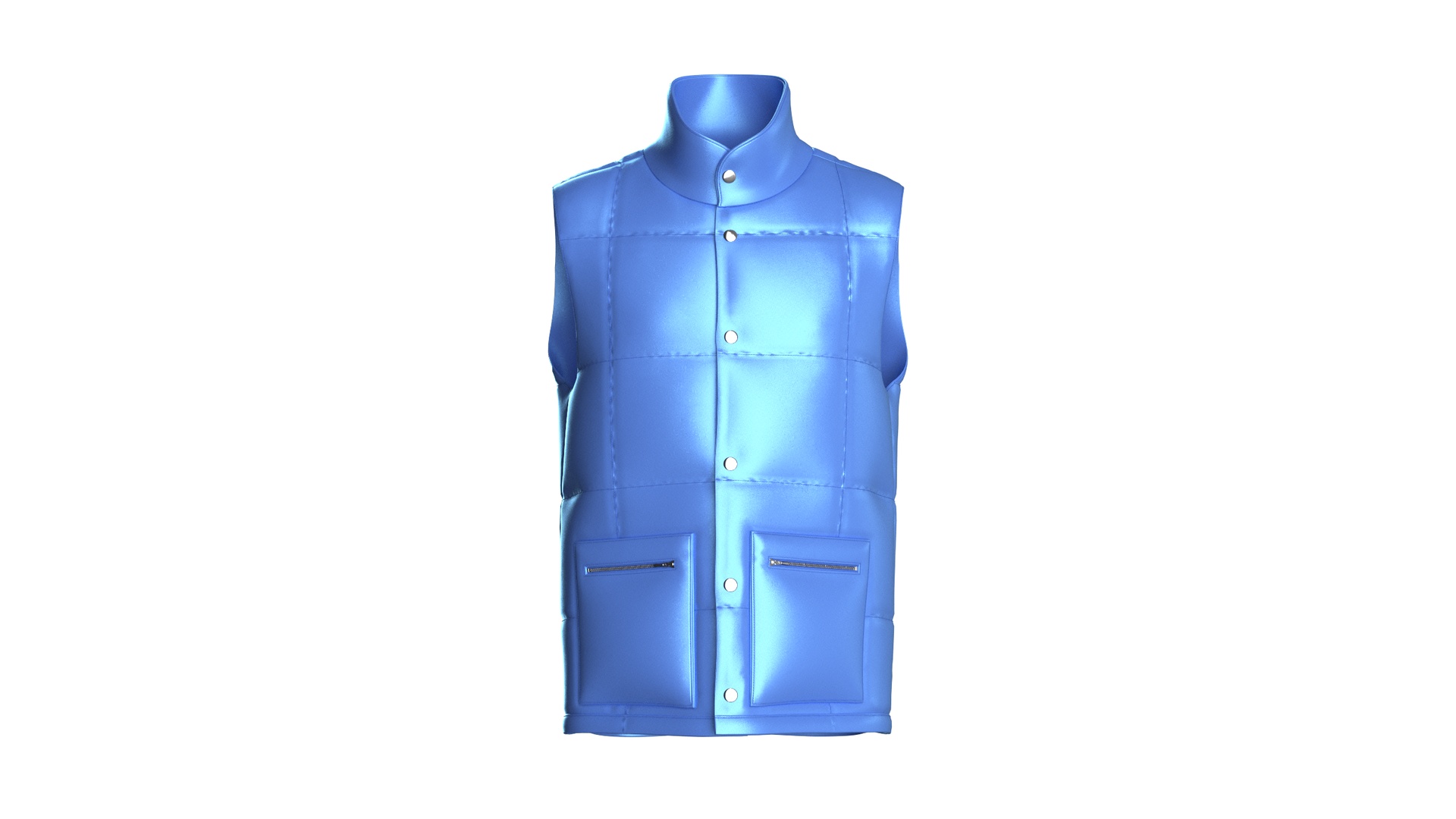 Media 1 for listing Men Arctic Glaze Puffer Vest | High Poly