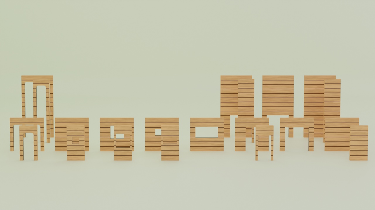 Media 1 for listing Modular Kit - Wooden Structures | Vol.2