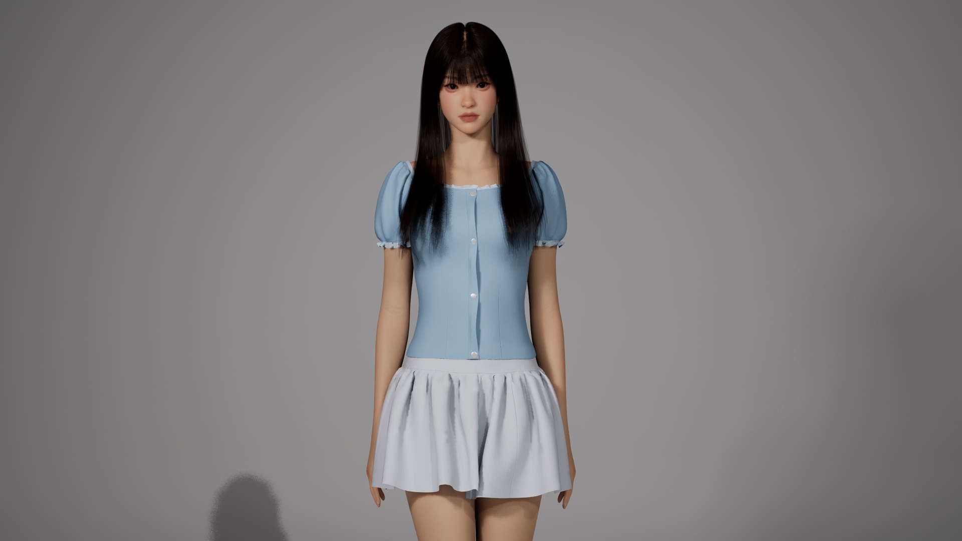 Media 1 for listing MetaHuman Outfit - Vintage Top & Skirt