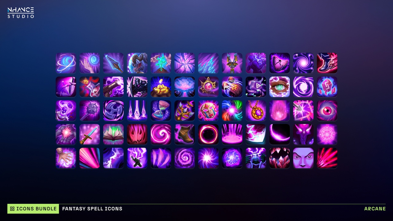 Media 1 for listing Fantasy Spell Icons Mega Bundle