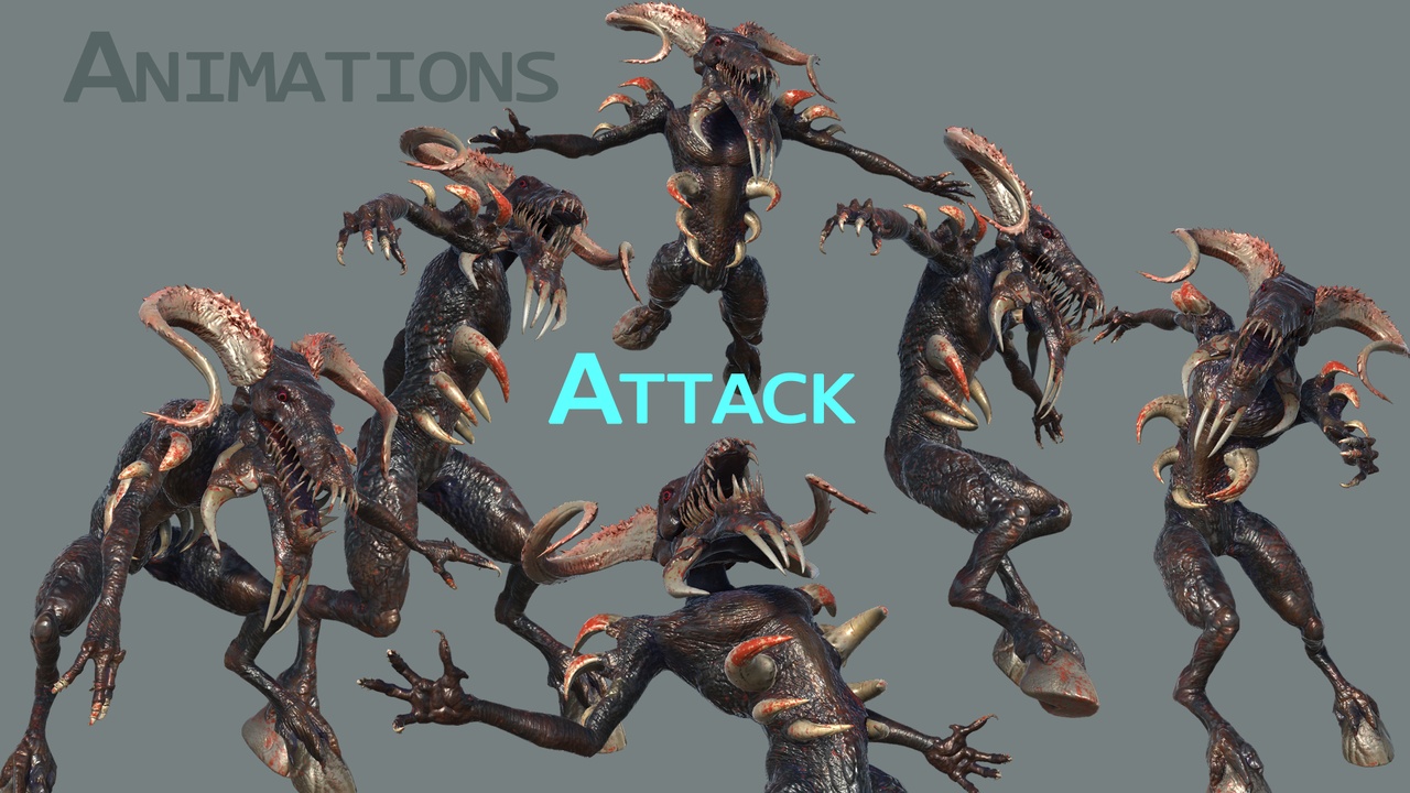 Media 1 for listing Attack Horror Animations