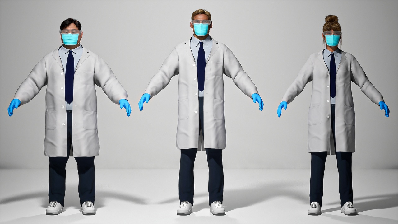 Media 1 for listing Lab Technical done Outfit for MetaHuman (Resizable | Full Outfit)