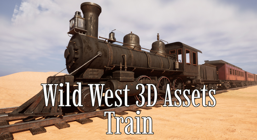 Wild West 3D Assets Pack: Train | Fab