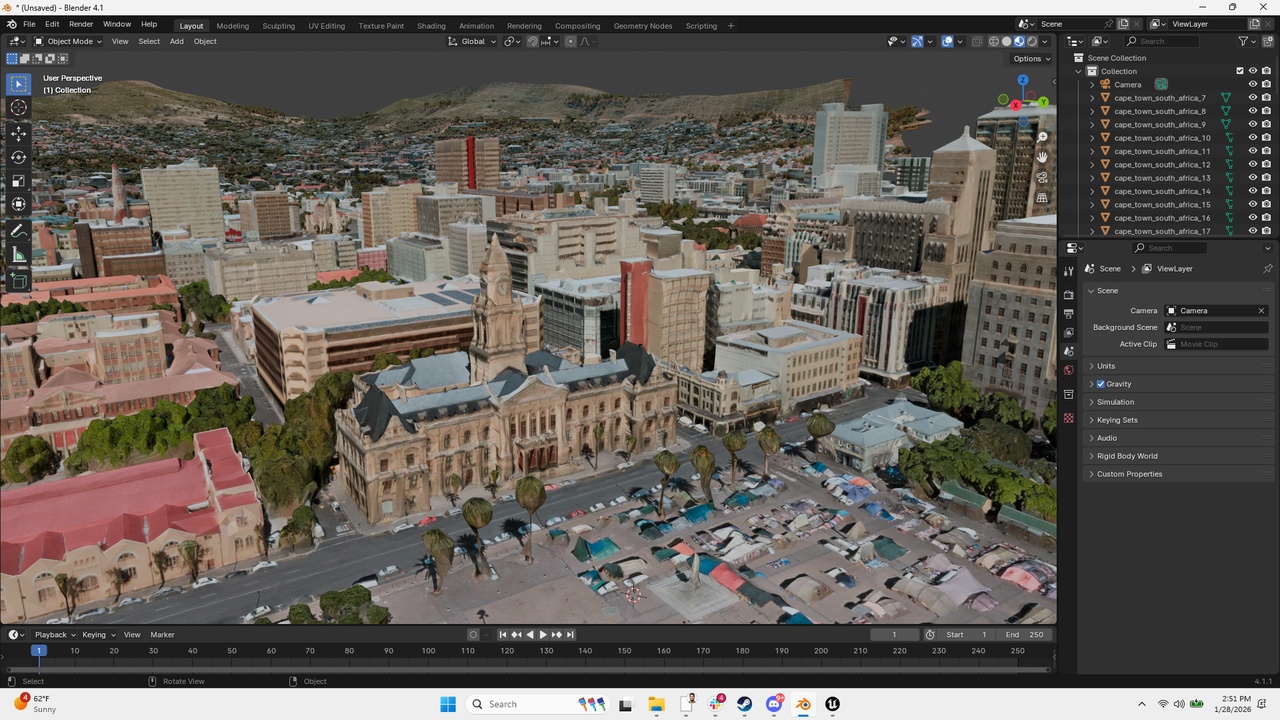 Media 1 for listing CapeTown 3D Lidar Scan Model
