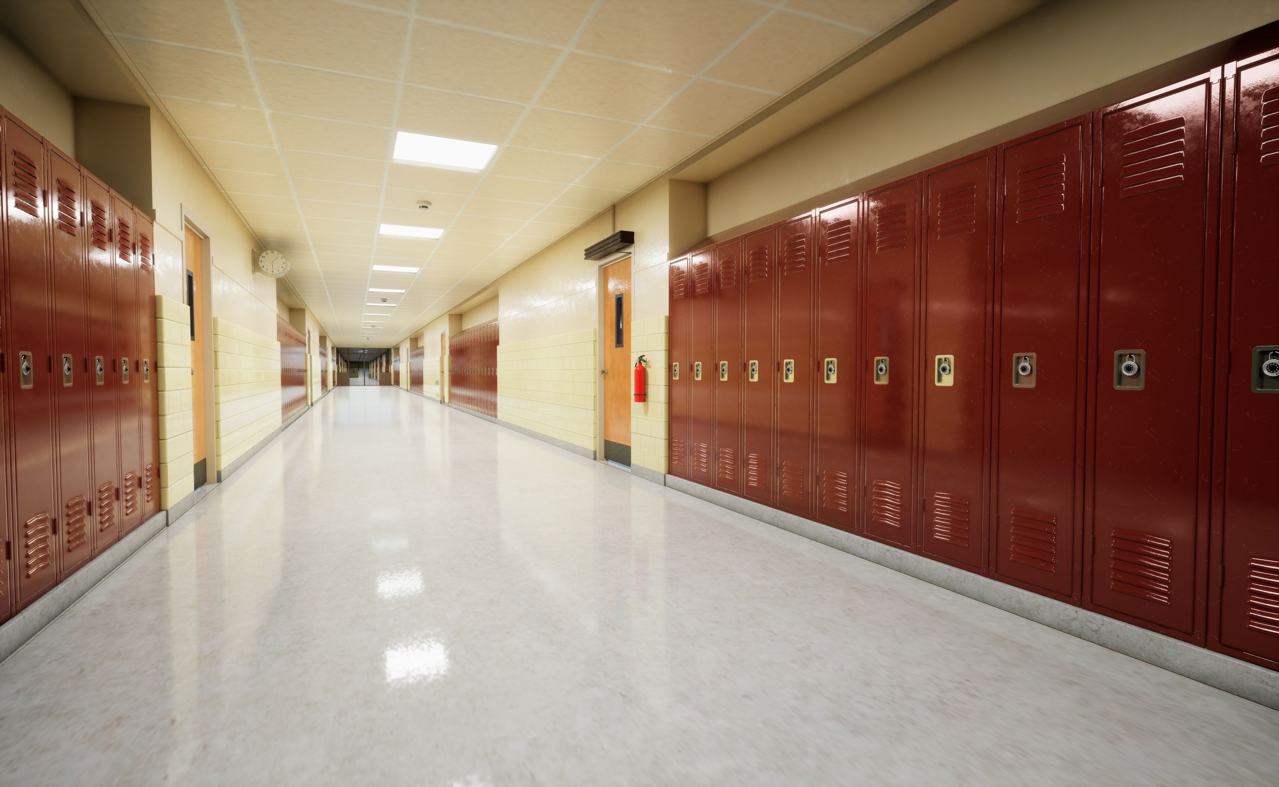 Media 1 for listing School Hallway 3d Scene