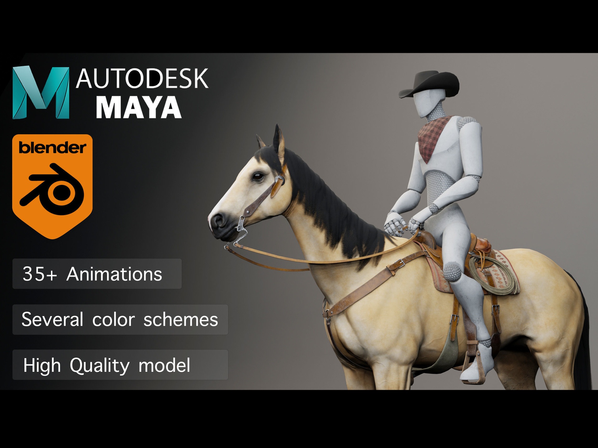 Media 1 for listing Classic Horse 2.0 - Western Type