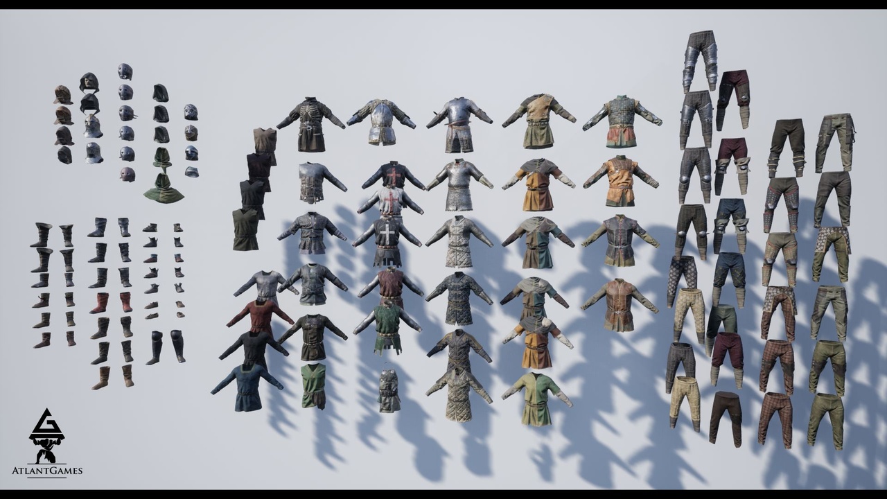 商品 ROG Modular Medieval Armor and Cloth 的媒体 1