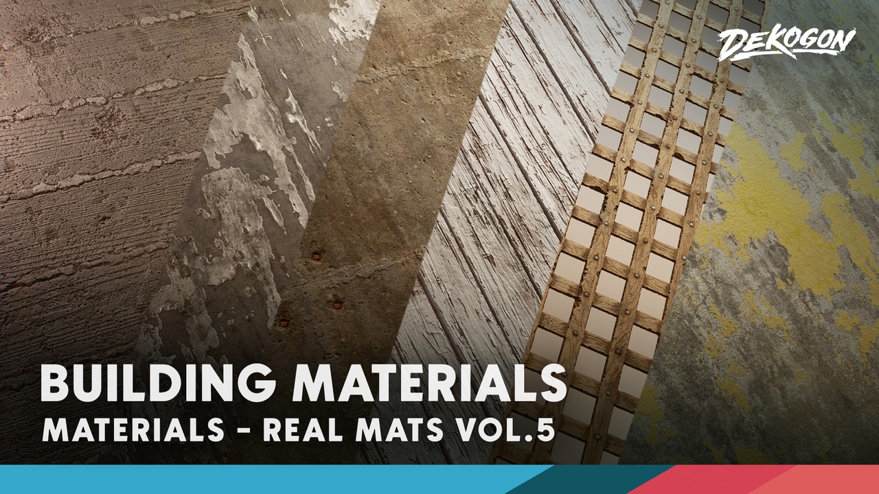 Media 1 for listing Realistic Materials Vol. 5 - Building Surfaces (50 Materials)