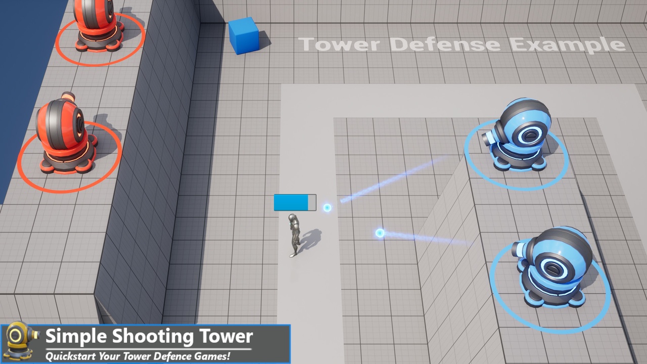 Media 1 for listing AI Towers - Blueprints and Assets!