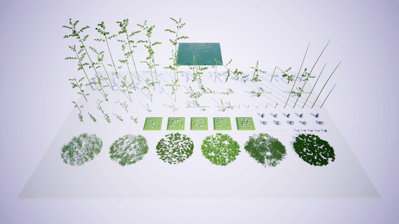 Multimedia 1 para anuncio Low Poly: Bamboo Forest