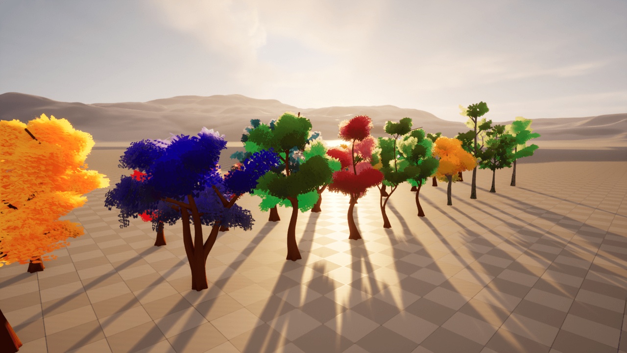 Media 1 for listing Stylized Fluffy Tree Pack (Dream Forest)