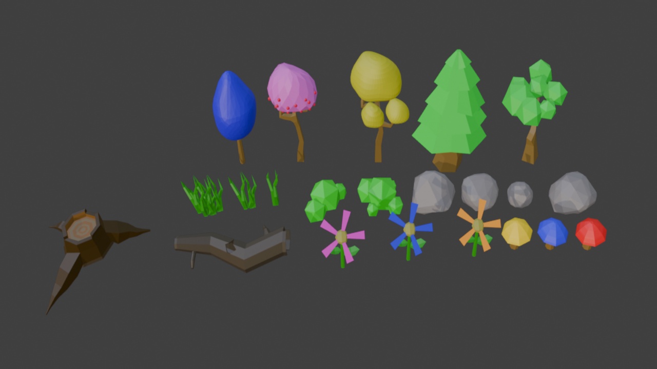 Media 1 for listing Low Poly Nature