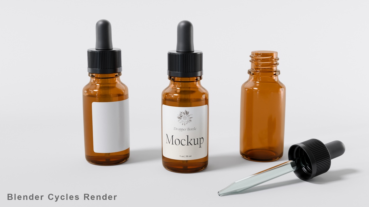 Media 1 for listing Dropper Bottle Mockup
