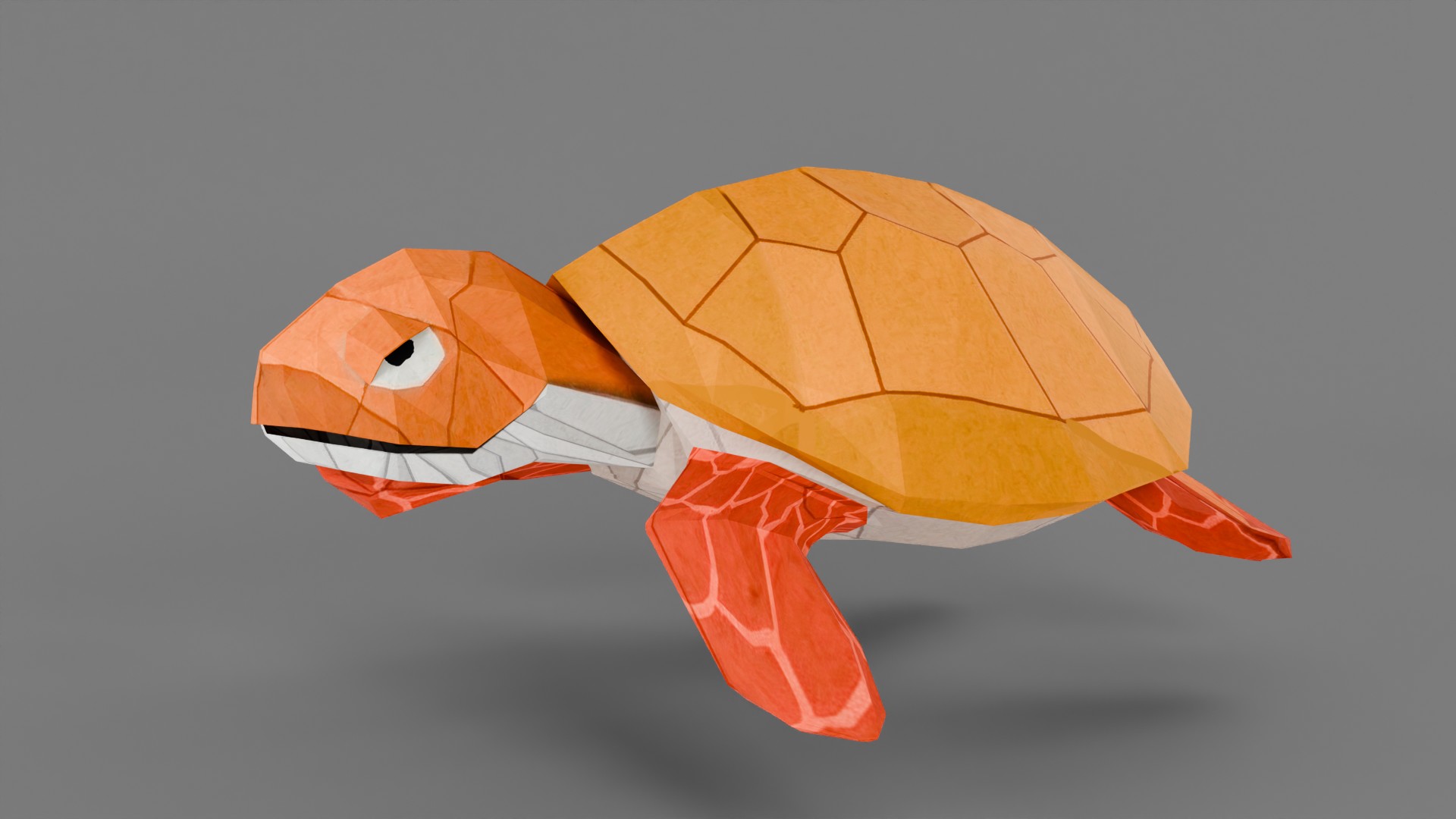 Animated Origami Style Turtle | Fab