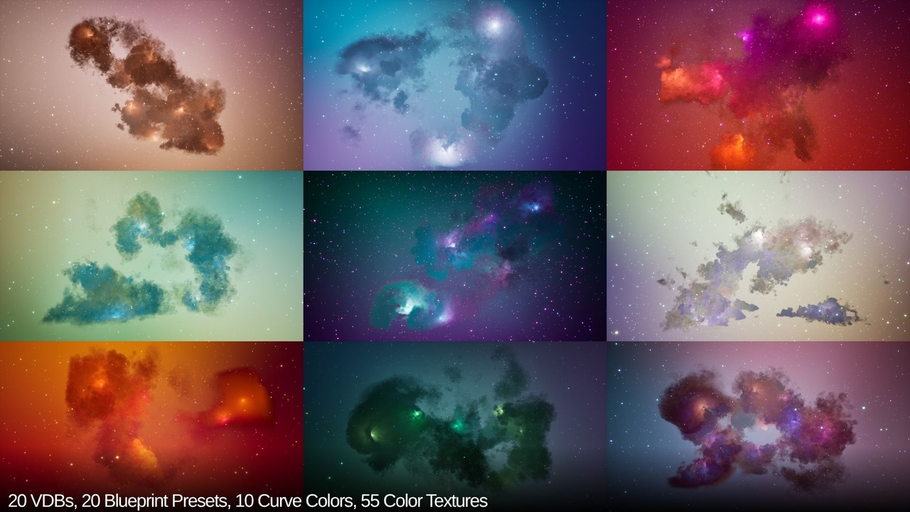 Media 1 for listing Cinematic Nebula VDB Pack