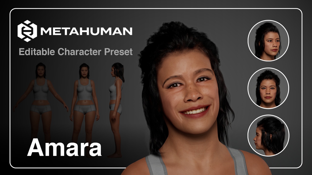 Media 1 for listing Amara - Editable Metahuman Character