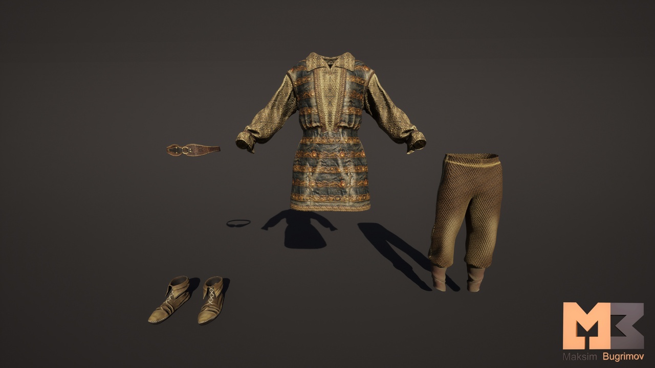 Media 1 for listing NPC Medieval Cloth 02 For Metahuman